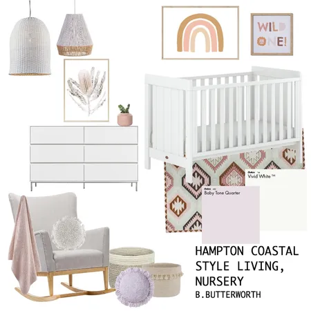 hampton bedroom nursery Interior Design Mood Board by jessiegarlick on Style Sourcebook