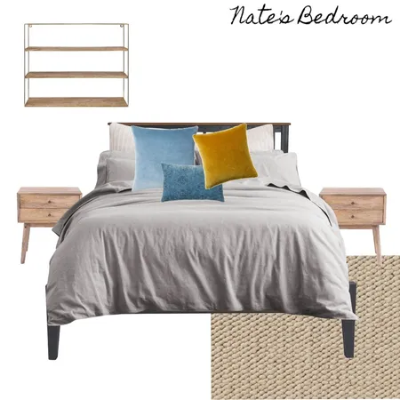 Nate's Bedroom Interior Design Mood Board by Spruce Design Studio on Style Sourcebook