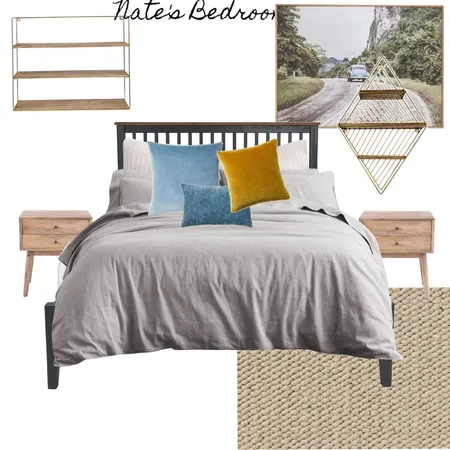 Nate's Bedroom Interior Design Mood Board by Spruce Design Studio on Style Sourcebook