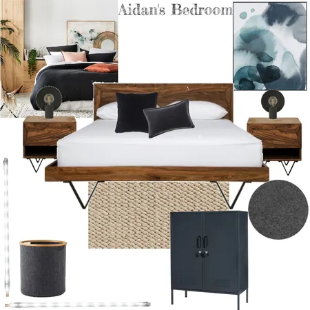 Aidan's Bedroom Interior Design Mood Board by Spruce Design Studio on Style Sourcebook