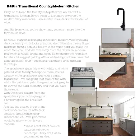 BJ & Ria Kitchen Interior Design Mood Board by TaliaJade on Style Sourcebook
