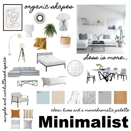 Minimalist Interior Design Mood Board by Johnna Ehmke on Style Sourcebook