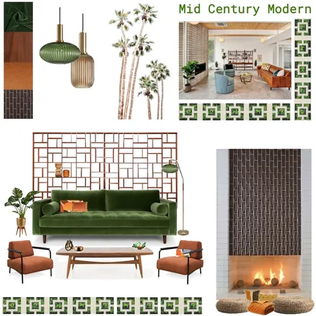 Mid-Century Modern Palm Springs Interior Design Mood Board by Ms Nicqui on Style Sourcebook