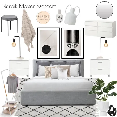 Nordik Master Bedroom Interior Design Mood Board by serenehomedesign on Style Sourcebook