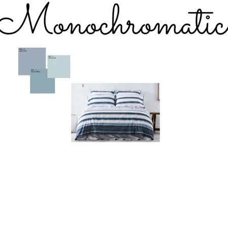 Monochromatic Blue Interior Design Mood Board by AubreeFicklin on Style Sourcebook