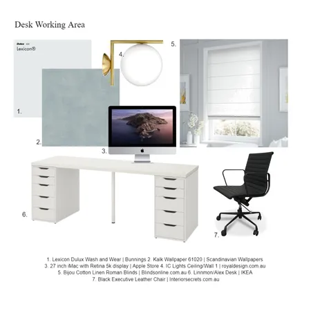 Working area Interior Design Mood Board by Happy House Co. on Style Sourcebook