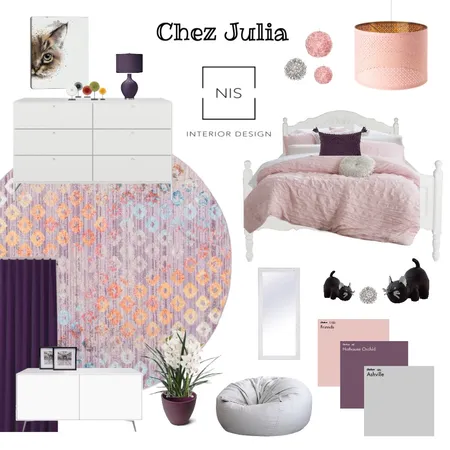Julia's Bedroom Interior Design Mood Board by Nis Interiors on Style Sourcebook