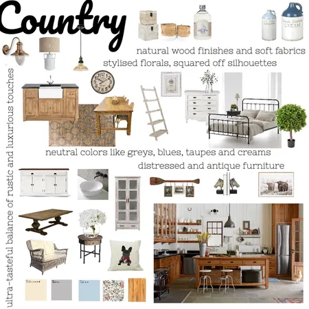 Country Interior Design Mood Board by Johnna Ehmke on Style Sourcebook
