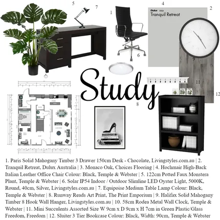 IDI - Mod 9 Study Room Interior Design Mood Board by Tamz on Style Sourcebook
