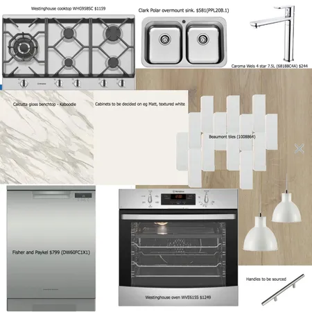 Hayleys kitchen, stainless steel version Interior Design Mood Board by Our house on Style Sourcebook