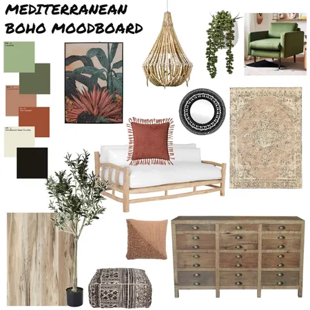 Mediterranean Boho moodboard Interior Design Mood Board by beckshuntley on Style Sourcebook