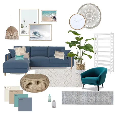 Hampton Style Living Room Interior Design Mood Board by whitneydana on Style Sourcebook
