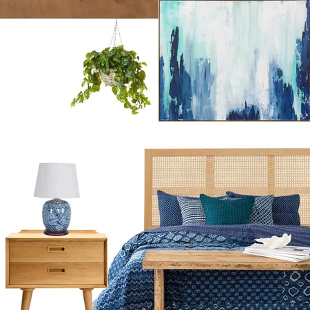 indigo bedroom Interior Design Mood Board by surabhi on Style Sourcebook