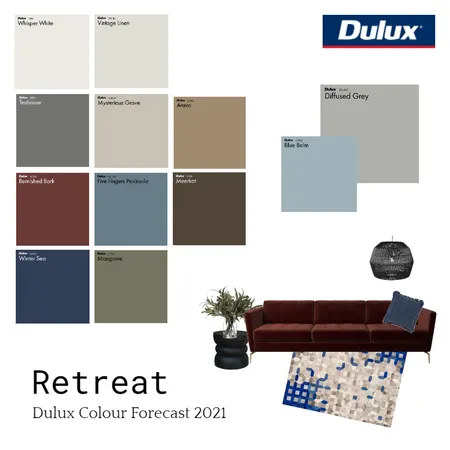 Retreat Dulux Colour Forecast Interior Design Mood Board by Dulux Australia on Style Sourcebook