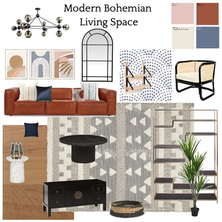 Practice- Boho Mod Interior Design Mood Board by Amanda Hudson on Style Sourcebook