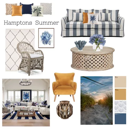 Hamptons - Living by the Sea Interior Design Mood Board by Swanella on Style Sourcebook