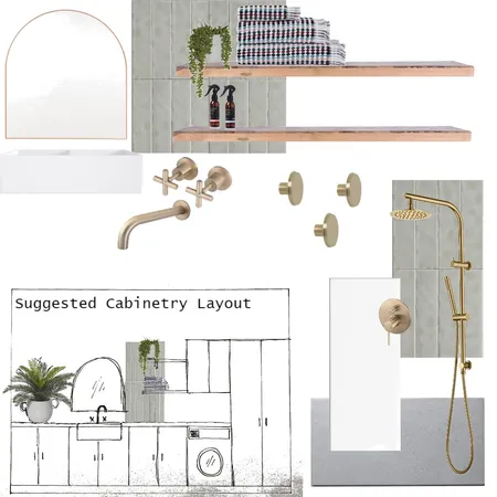 Greenwood - Bathroom Laundry Interior Design Mood Board by Holm & Wood. on Style Sourcebook