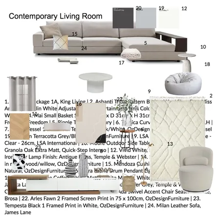 Living Room Interior Design Mood Board by maela.ohana on Style Sourcebook