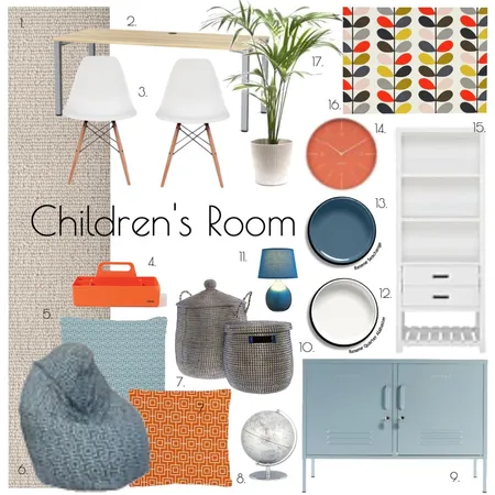 Study / Children's Room Interior Design Mood Board by helen75 on Style Sourcebook