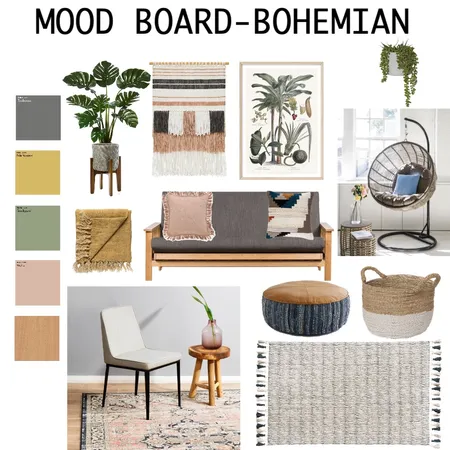 Bohemian Mood Board Interior Design Mood Board by millyleardi on Style Sourcebook