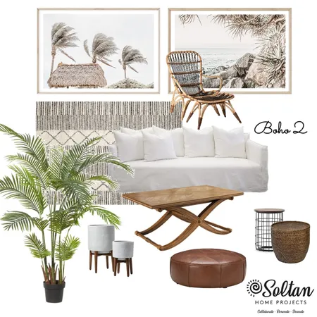 Boho 2 - Living Room Interior Design Mood Board by Soltan Home Projects on Style Sourcebook