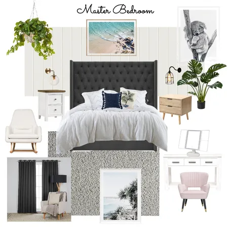 Hamptons Master Bedroom Interior Design Mood Board by Brookejthompson on Style Sourcebook