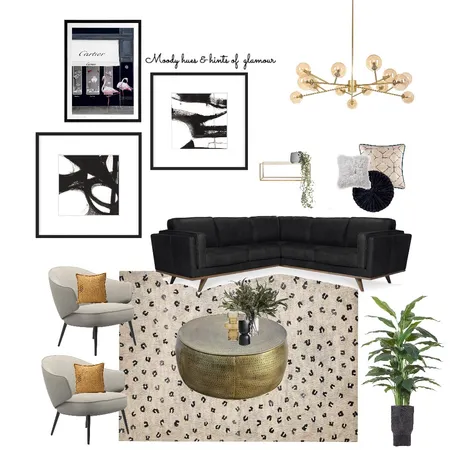 Moody hues and glamour Interior Design Mood Board by Kelly on Style Sourcebook
