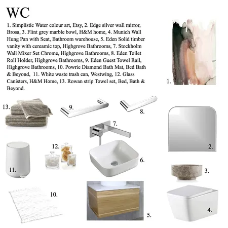 WC Interior Design Mood Board by b.darina on Style Sourcebook