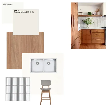 Mid Century Modern Kitchen Interior Design Mood Board by noellainteriors on Style Sourcebook