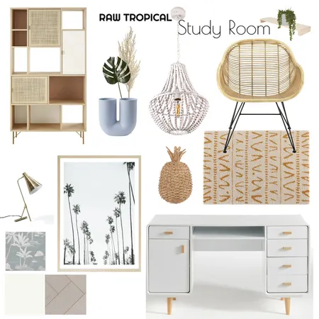 Tropical Study Room Interior Design Mood Board by barbaracoelho on Style Sourcebook