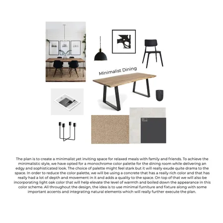 Sophisticated Minimalist Dining Interior Design Mood Board by marcvincentperol on Style Sourcebook