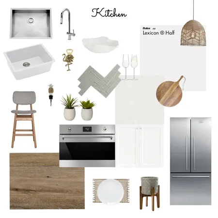 Hamptons Kitchen Interior Design Mood Board by Brookejthompson on Style Sourcebook