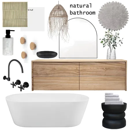 natural bathroom Interior Design Mood Board by Taylah Malcolm on Style Sourcebook