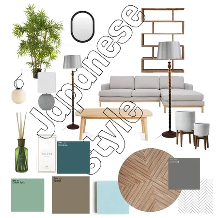Japanese styke Interior Design Mood Board by Denise Nkomo on Style Sourcebook