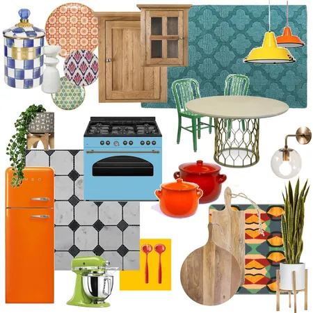 Fadlon - colorfull kitchen Interior Design Mood Board by gilikoren on Style Sourcebook