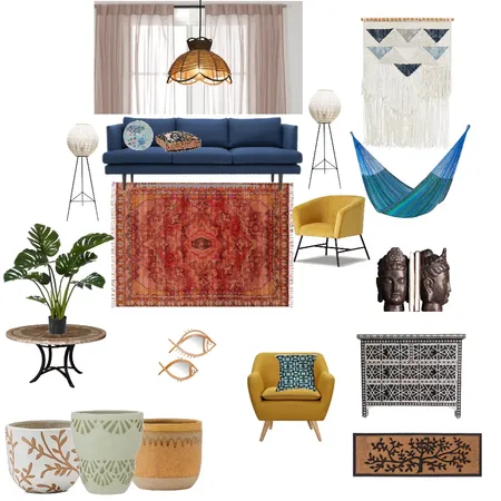 Bohemian Interior Design Mood Board by Sailakshmi_123 on Style Sourcebook