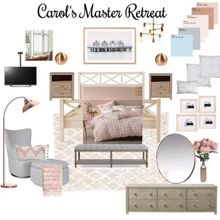 Carol's Master Retreat 1 Interior Design Mood Board by Copper & Tea Design by Lynda Bayada on Style Sourcebook