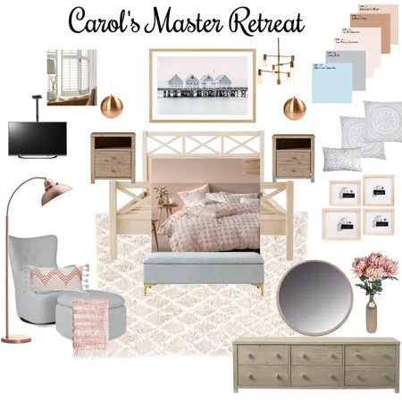 Carol's Master Retreat 2 Interior Design Mood Board by Copper & Tea Design by Lynda Bayada on Style Sourcebook