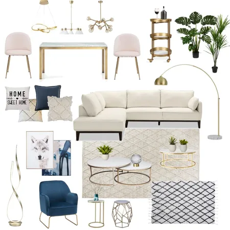 Living + Dining 4 Interior Design Mood Board by Carolina Nunes on Style Sourcebook