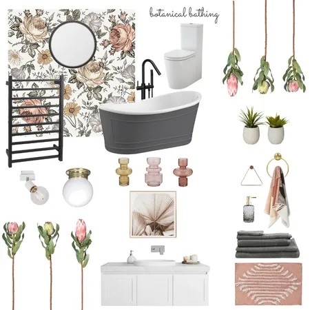 botanical bathing Interior Design Mood Board by sadiesinteriors on Style Sourcebook