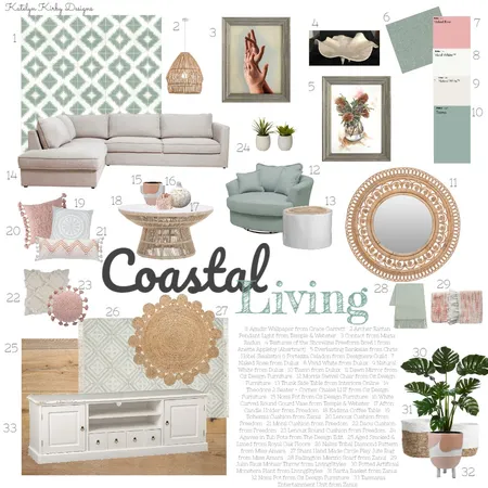 Coastal Living (Original Art) Interior Design Mood Board by Katelyn Kirby Interior Design on Style Sourcebook