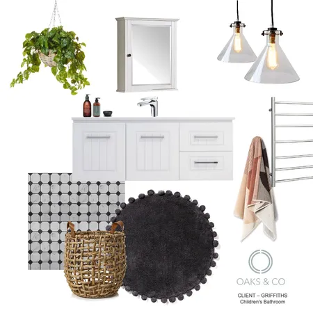 GRIFFITHS children's bath3 Interior Design Mood Board by oaksandco on Style Sourcebook