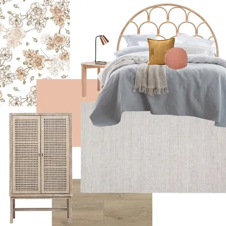 Boho Bedroom Interior Design Mood Board by Sarah Amos on Style Sourcebook