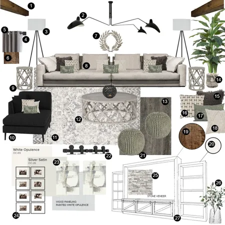 Living Area Interior Design Mood Board by JessLave on Style Sourcebook