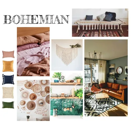 Bohemian Interior Design Mood Board by Phuong Ngo on Style Sourcebook