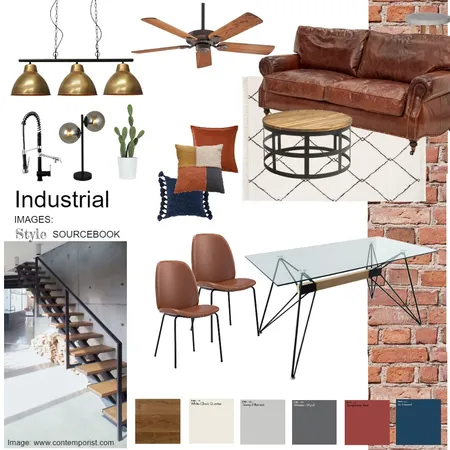 Industrial Module 3 Interior Design Mood Board by Lyndall on Style Sourcebook