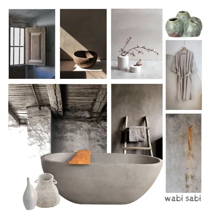 Wabi Sabi Bathroom Interior Design Mood Board by Grace Louise Doughty on Style Sourcebook