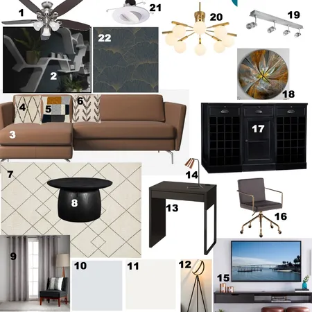 nick's living room sample board Interior Design Mood Board by Purvi on Style Sourcebook