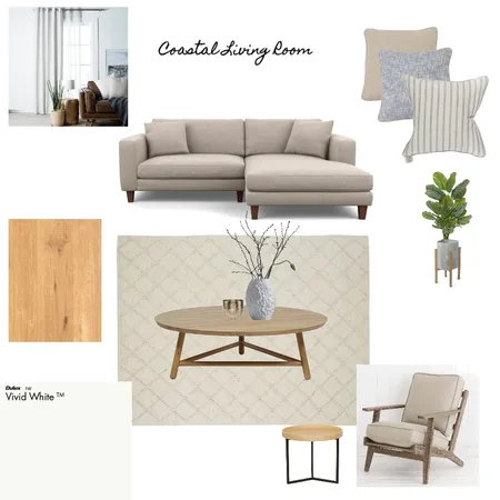 Coastal Living Room Interior Design Mood Board by Aobeid on Style Sourcebook