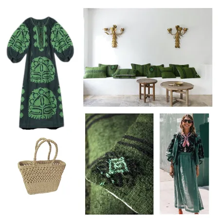 green Interior Design Mood Board by RACHELCARLAND on Style Sourcebook